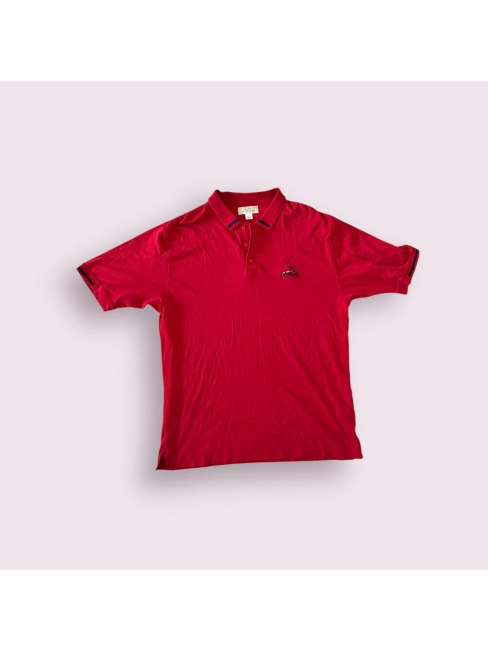 CUTTER & BUCK St Louis Cardinals Short Sleeve Red Polo Shirt Size Large